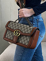 Женская коричневая сумка Gucci