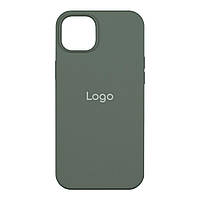 Чехол для iPhone 15 Plus Silicone Case Full Size AA Цвет 55 Pine green