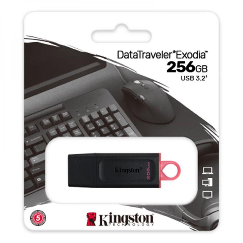 Накопитель USB Flash Drive 3.2 Kingston DT Exodia 256gb Цвет Black/Pink - фото 2 - id-p2056906821