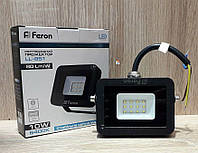 Світлодіодний LED прожектор 10 W IP65 6400 K Feron LL-851 чорний