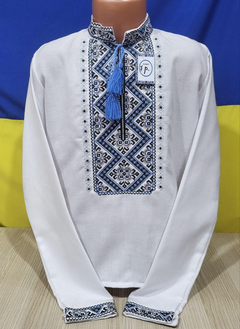 Вишиванка льона для хлопчиків 6/12 років; Опт. Україна