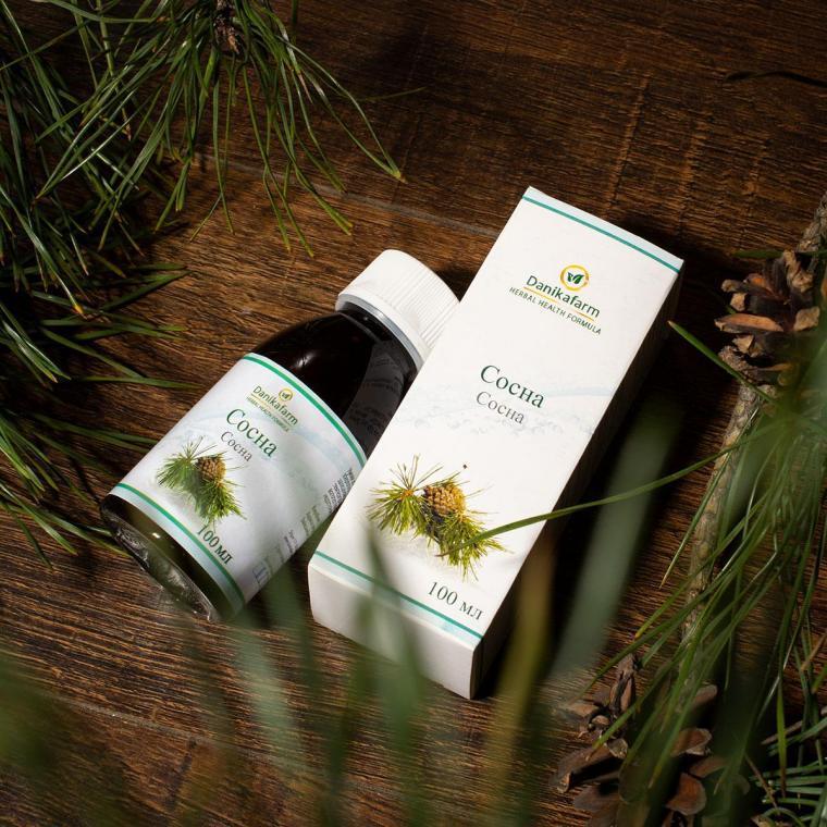 Натуральна домішка ДанікаФарм БАЖ Сосна 100 мл, фото 1