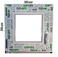 Вікно Steko 50х50см на 3-скла+аргон ліве