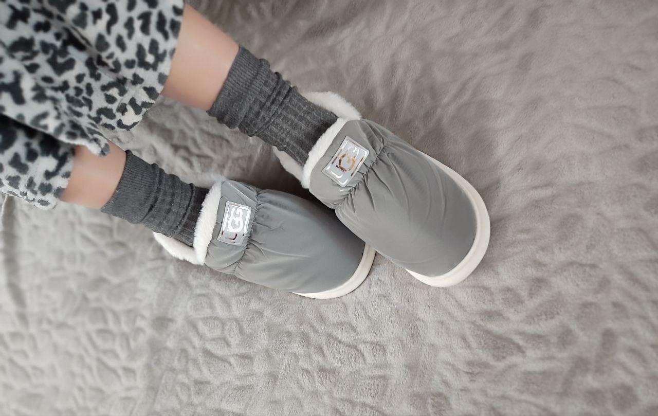 36-37 р Ugg GREY дутики дитячі СІРШІ з опухом на високій підошві непромокальні зимові