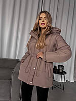 Куртка зефирка женская зимняя стеганая разм. L-XL