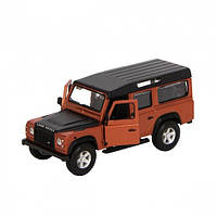 Автомодель - LAND ROVER DEFENDER 110 (ассорти белый, оранжевый металлик 1:32) Technohub - Гарант Качества