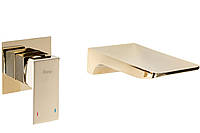 Змішувач для раковини (умивальника) REA MASON GOLD+BOX прихованого монтажу Technohub - Гарант Якості