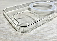 Чехол прозрачный с MagSafe на iPhone 15 магсейф для айфон 15 прозрачный