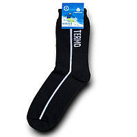 Носки мужские термо махровые хлопок Termo Winter Socks ГС, Житомир, размер 40-44, чёрные, 018204