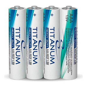 Батарейка сольова/TITANUM/R03P/AAA 1 шт SHRINK