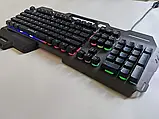 Ігрова Клавіатура з RGB-підсвіткою і постачанням для телефона AOAS MODEL M-1000 USB | Геймерська Клава, фото 2