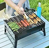 Мангал Барбекю Гриль складаний BBQ гриль Mensory Grill Portable, Жароміцний розкладний мангал валізу, фото 7
