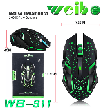Ігрова Мишка для Геймерів Weibo WB-911 Бездротова з RGB-підсвіткою | Комп'ютерна Миша для Ігр, фото 7