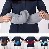 Універсальна подушка для подорожей - дорожня подушка Foam Travel Pillow, Подушка-підголівник, фото 4