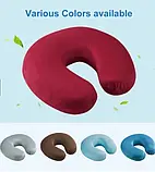 Універсальна подушка для подорожей - дорожня подушка Foam Travel Pillow, Подушка-підголівник, фото 7