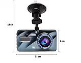 Відеореєстратор для Автомобіля із Задньою Камерою Dual Lens A10/F9/V2 Full HD 1080 H31 3,5 Дюйма, фото 10
