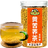 Гречишный чай желтый Ку Цяо татарский гранулированный 256 г, полезный оздоровительный чайный напиток