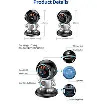 Поворотна Бездротова Wi-Fi Відеоняня 2K, IP Camera для Домашньої Безпеки, бездротова Wi-Fi відеоняня, фото 5
