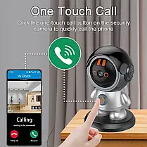 Поворотна Бездротова Wi-Fi Відеоняня 2K, IP Camera для Домашньої Безпеки, бездротова Wi-Fi відеоняня, фото 6