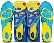 Устілки гелієві ортопедичні Scholl GelActiv Everyday чоловічі жіночі, Спортивні ортопедичні устілки, фото 4