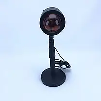 Проекційний Світильник Sunset Lamp з Дистанційним Керуванням USB з ефектом заходу сонця, світанку, веселка, фото 4