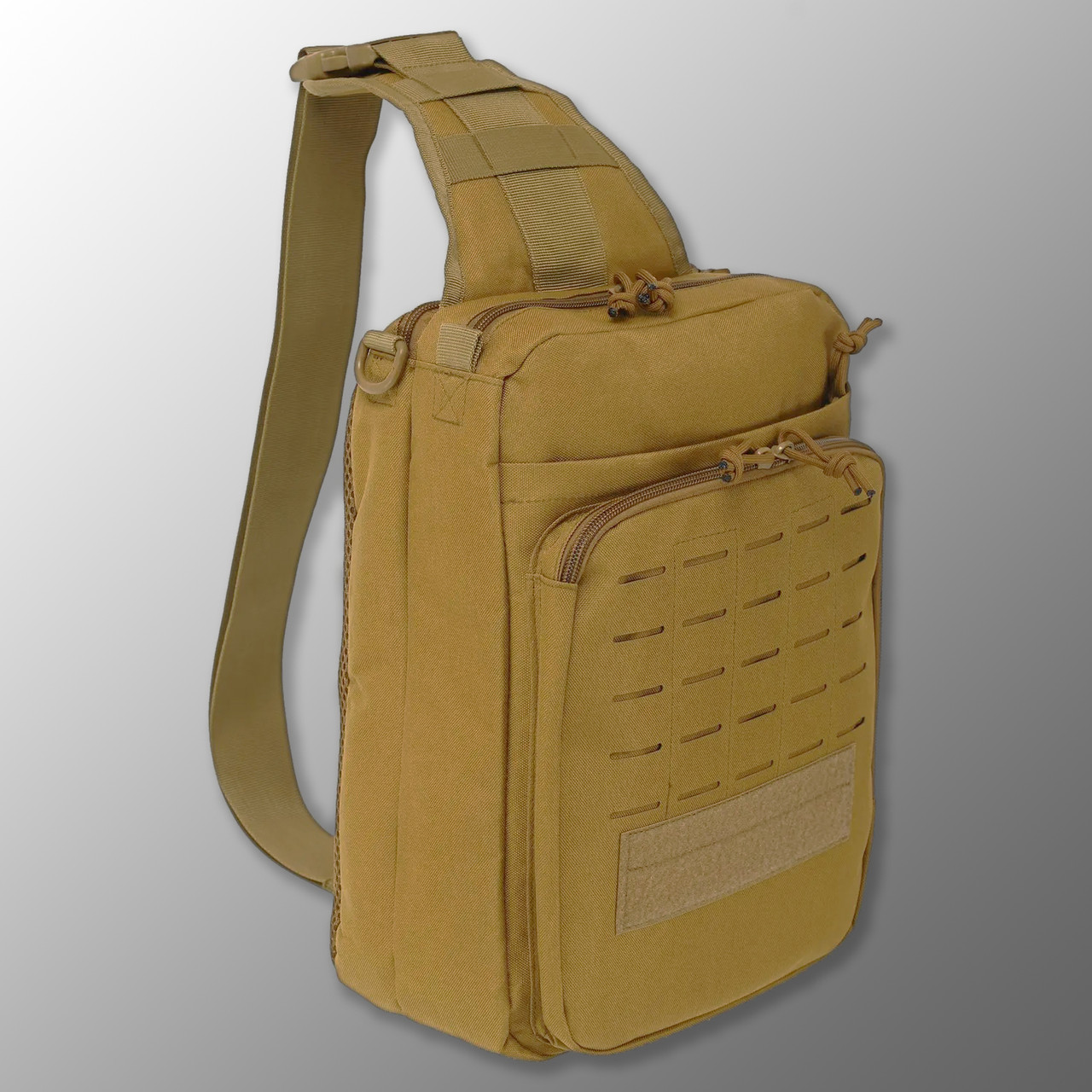 🔥 🔥 Сумка слінг "Silver Knight" (койот) однолямочный рюкзак, зсу, поліції, нацгвардії, фото 1