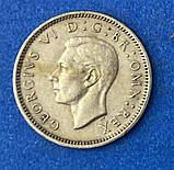 Монета Великобританії 6 пенсів 1949-51 рр., фото 2