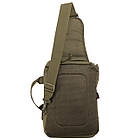 🔥 🔥 Сумка слінг "Silver Knight" (олива) однолямочный рюкзак, зсу, поліції, нацгвардії, фото 4