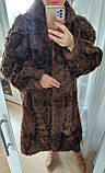 Козлик шуба з козирка натуральне хутро дашок розмір 48 50, фото 8