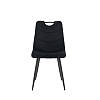 Чорний стілець Інтарсіо GOOPY з металевими ніжками та тканинною оббивкою, фото 5