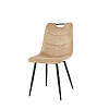 Бежевий стілець Інтарсіо GOOPY з металевими ніжками та тканинною оббивкою, фото 3