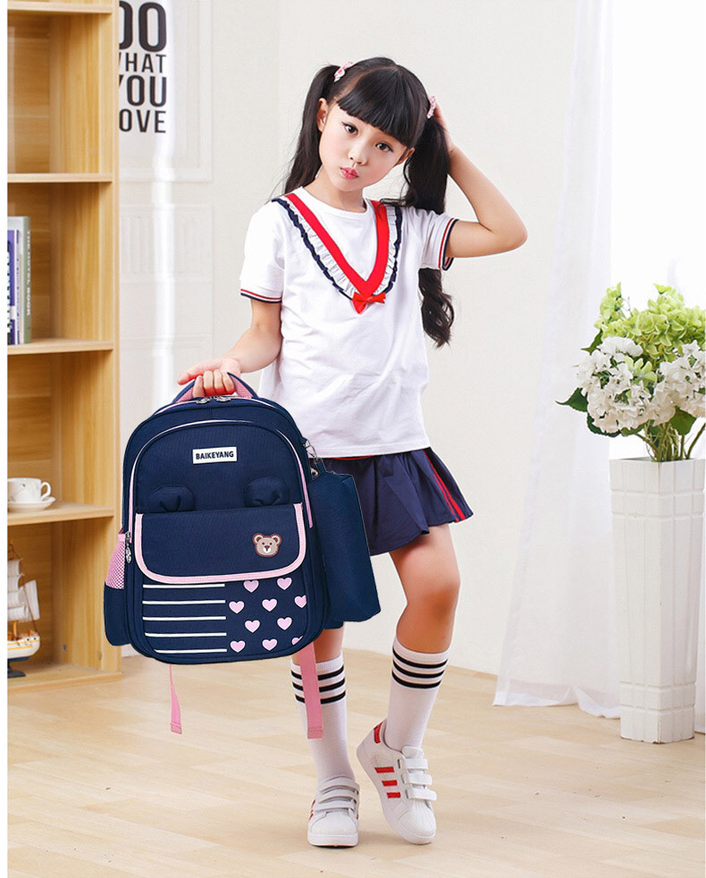 Рюкзак шкільний з пеналом та ортопедичною спинкою | портфель для дівчинки начальної школи 1 2 3 клас
