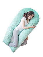 U-образная подушка для беременных (150 см) из плюша