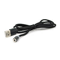 Магнитный кабель PiPo USB 2.0, 1m, 2А, тканевая оплетка, бронированный, Black, OEM l