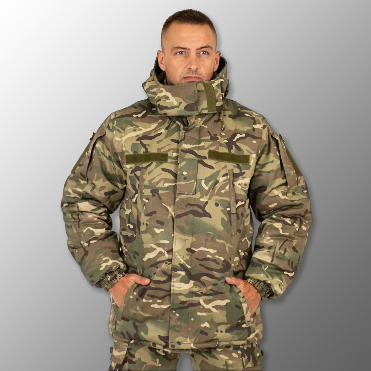 🔥 Куртка зимова, бушлат "Klos" (Multicam) (непромокальна куртка, тактична, нгу, зсу, військова), фото 1