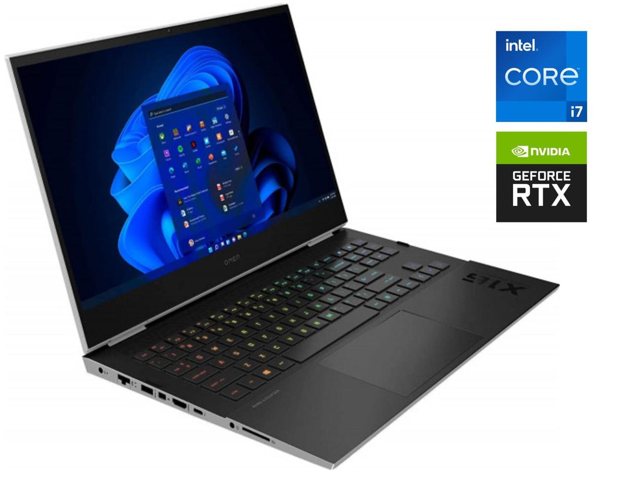 Ігровий ноутбук HP Omen 16-b0005dx/ 16.1" 2560x1440/ i7-11800H/ 16GB RAM/ 512GB SSD/ RTX 3070 8GB