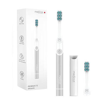 Звукова зубна щітка MEDICA+ ProBrush 7.0 Compact (Silver)