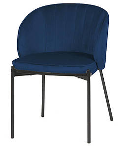 Laguna стілець обідній синій велюр