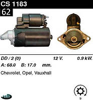 Стартер Opel Vectra B Astra F Lanos 1.4 1.5 1.6 /0, 9кВт 9/ CS1183