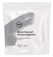 Антижелтая осветительная пудра для волос 9 уровней 360 Hair Black Charcoal Powder Lightener, 500 г