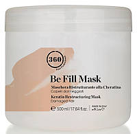 Маска питательная для окрашенных волос с кератином 360 Be Fill Mask, 500 мл