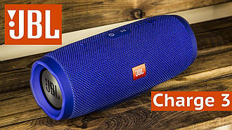 Портативна блютуз колонка Charg 3 колонка з USB, SD, FM Синя LS-8986С