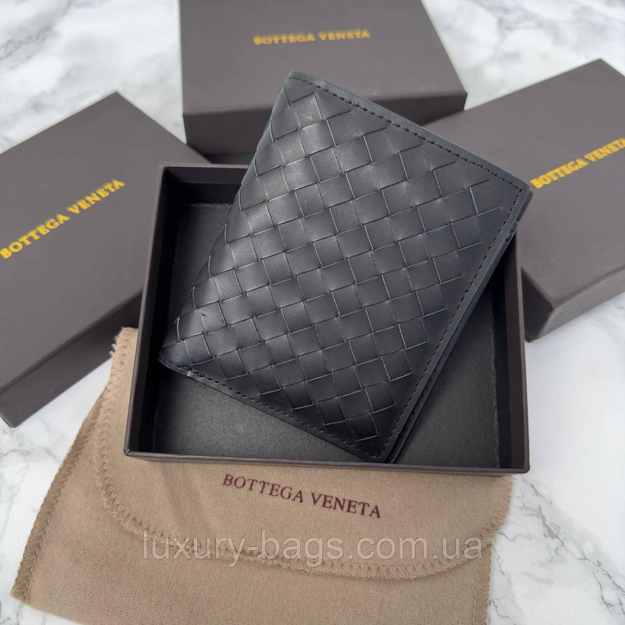 Чоловічий шкіряний гаманець Bottega Veneta