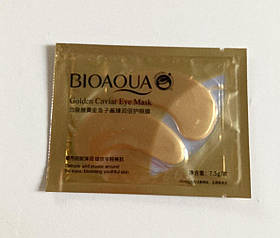 BIOAQUA, Патчі для шкіри навколо очей Golden Caviar Mask золото, 2 шт