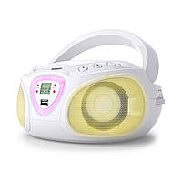 Бумбокс Auna Roadie CD Boombox FM-радио Световое шоу CD-плеер Bluetooth 5.0