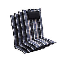 Подушки для садових стільців Blumfeldt Elbe 50x120x8 см, комплект 4 штуки