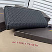Чоловічий модний гаманець на одну блискавку Bottega Veneta, фото 2