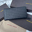 Чоловічий модний гаманець на одну блискавку Bottega Veneta, фото 4