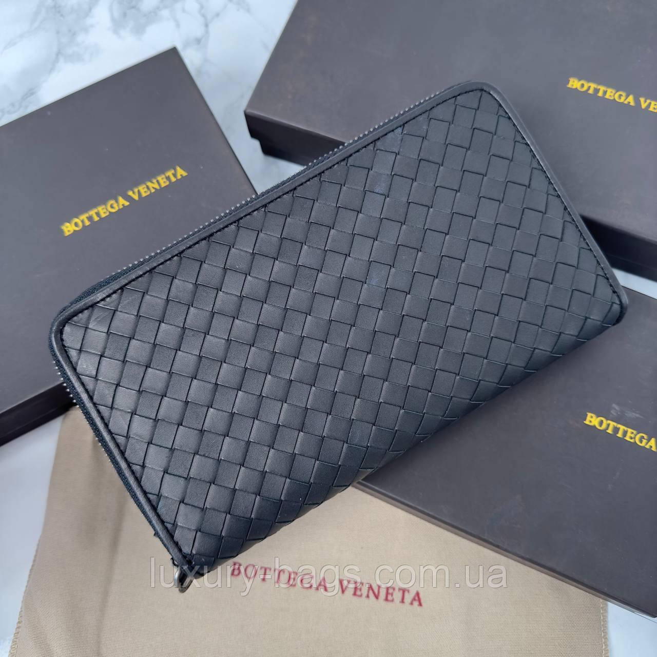 Гаманець-портмоне на дві змійки Bottega Veneta для хлопців
