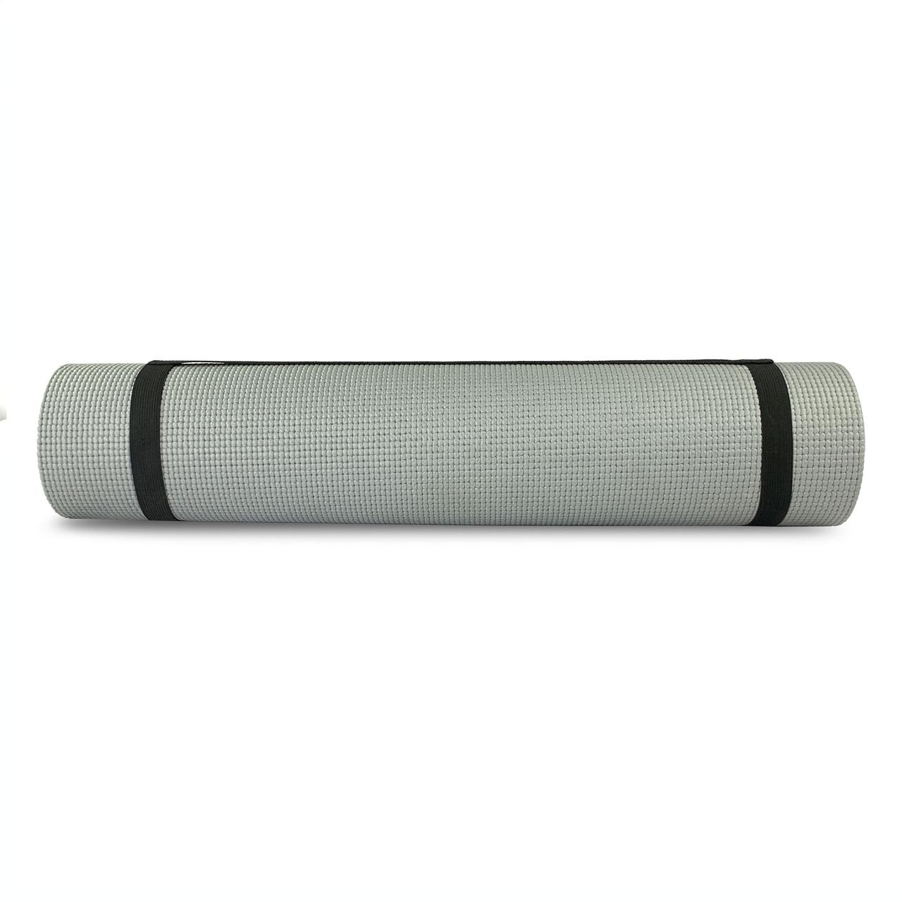 Килимок для фітнесу Stein PVC/сірий/183x61x0.6 см